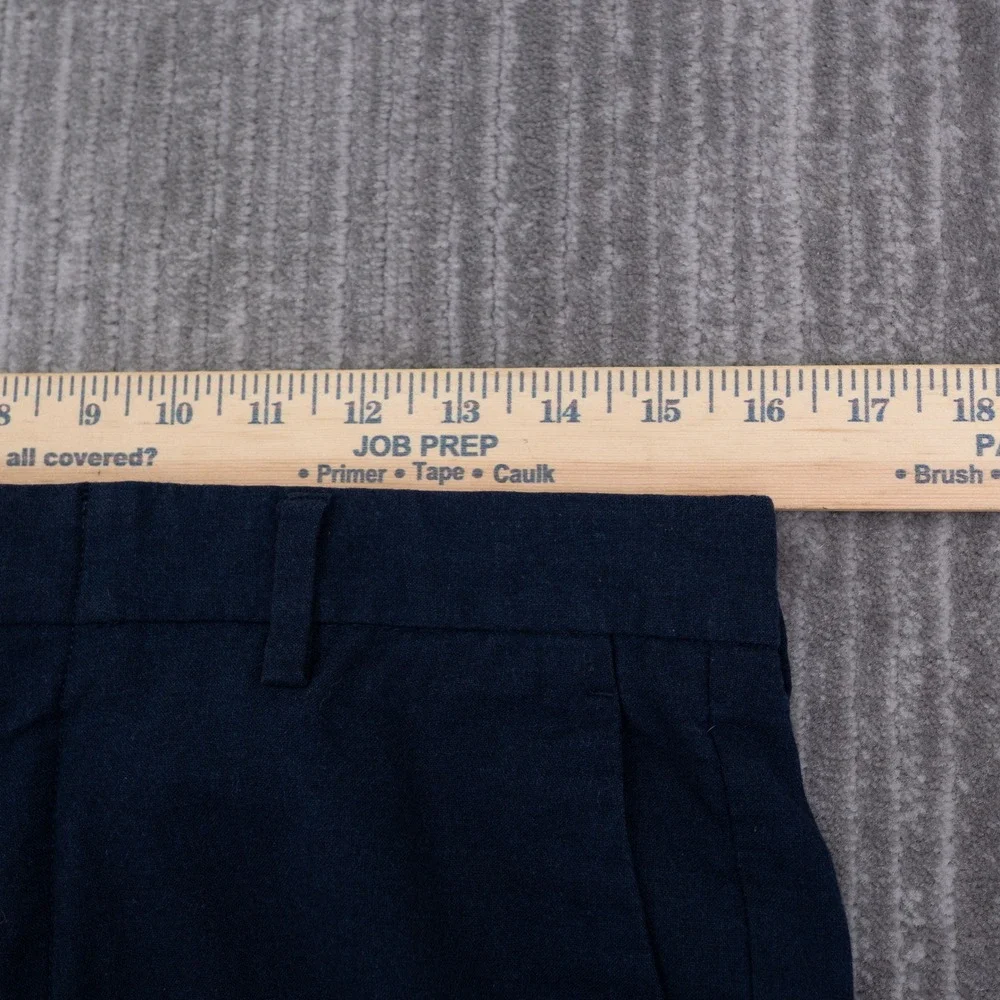 J.Crew Thompson Slim Dress Pants Men 30x30 Fit 32x27 Navy Blue Flex Wool